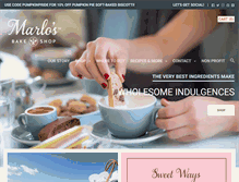 Tablet Screenshot of marlosbakeshop.com